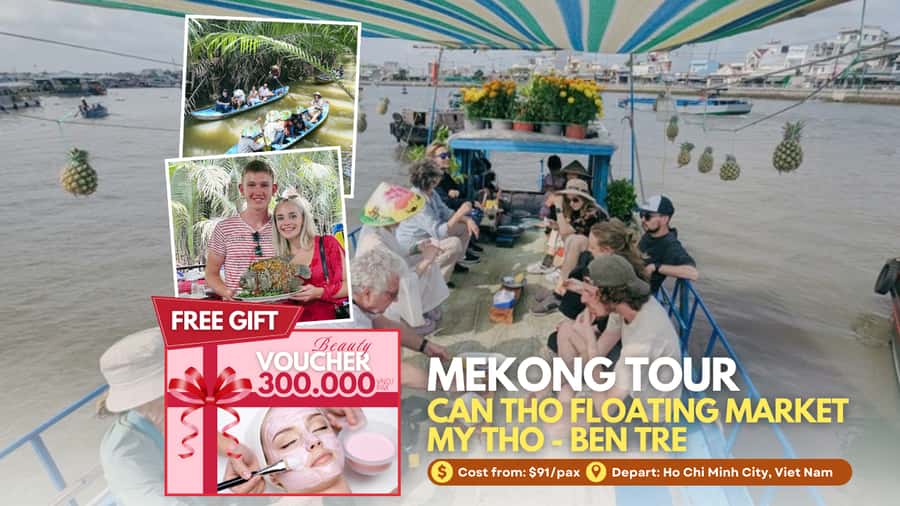 1 Day Mekong Tour: Cai Rang Floating Market & MyTho-Ben Tre - Leaving Ho Chi Minh City: the road-to-river change