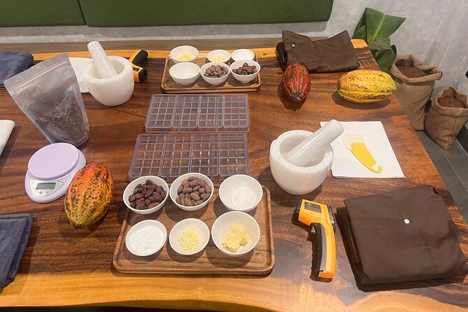Bean to bar Chocolate Workshop in Ho Chi Minh City - From paste to a decorated chocolate bar you can take home