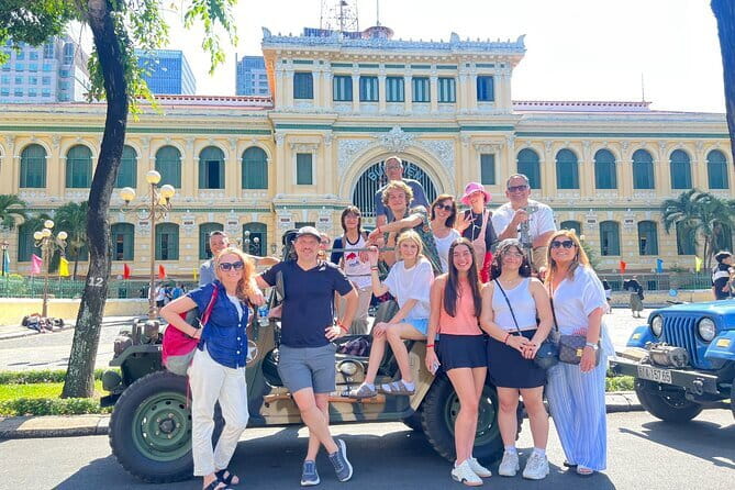 Explore HCMC by US Army Jeep: History & Food - Price and time value for a 4-hour former Jeep tour