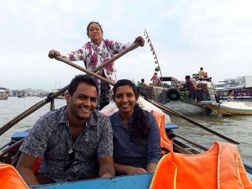 From HCM 1-day Cai Rang floating market local mekong village - The tropical island part: orchards, cake making, and a full local lunch