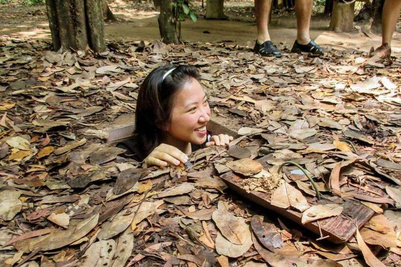 From HCM City: Visit Cu Chi Tunnels With A Small Group - War documentary and authentic footage: seeing the context while you look