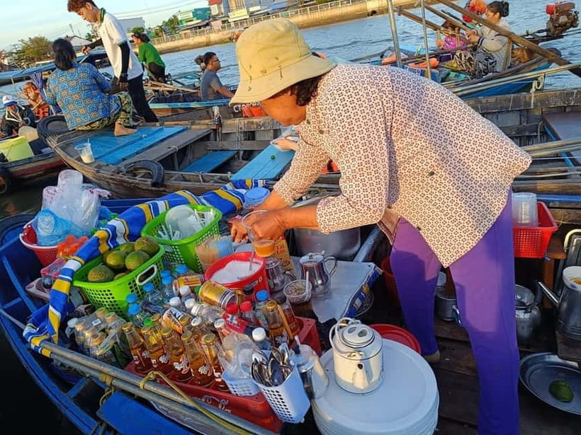 From Ho Chi Minh: Mekong Delta 3-day w Tra Su Forest - Day 2 Châu Đốc to Cần Thơ: temples, the Vĩnh Tế canal, and the ride to Trà Sư