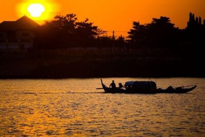 Half Day Dusk on the Mekong -Sunset in Paradise - Bee Farm and Honey Tea: A Sweet Break Before the River Branches
