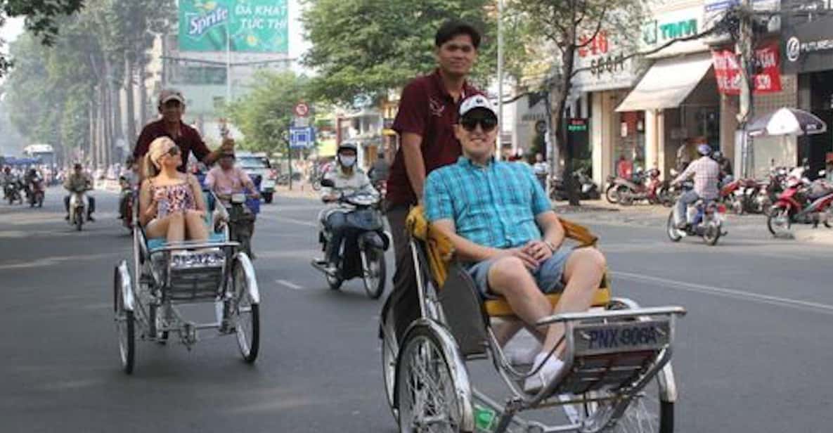 Ho Chi Minh City Cyclo Tour with English Speaking Guide - District 1 pickup and that first ride feeling