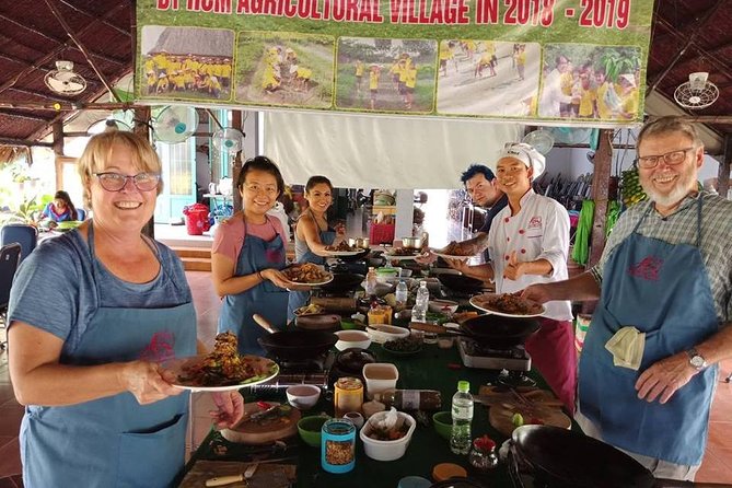 Market to Farm to Table Cooking Class in saigon - 7:30 am starts at the wet market: seafood, herbs, and quick fruit stops