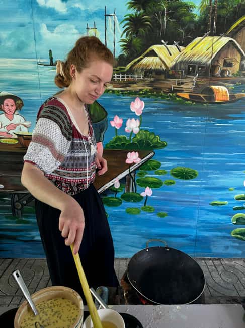 Mekong Day Trip Group 12pax Explore Bicycle & Cooking Class - The cooking class: spring rolls, pancakes, and learning by doing