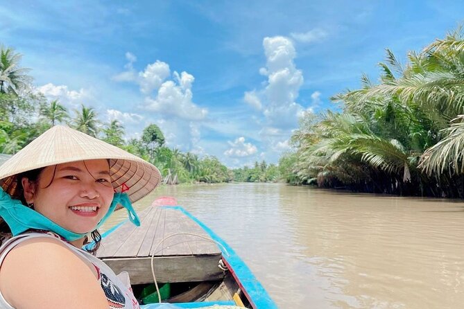 Mekong Delta Guided Tour from Ho Chi Minh City - My Tho motor boat cruise: fish cages, houses, and named islets