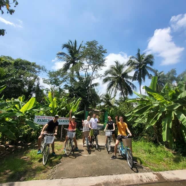 Mekong Delta Nature Private Day Trip: Bicycle-Kayak-Cano... - Cycling rice fields, then straight into Xom Trau Pagoda’s Underground Tunnel
