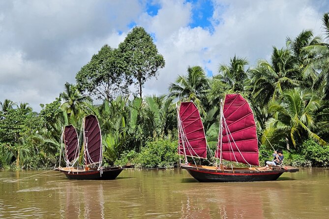 Mekong River Relaxing Sail boat cruise to Coconut Canals (1.5HRS) - Nhơn Thạnh: the coconut canal cruise part that people actually remember