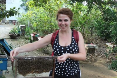 Private Cu Chi Tunnels and Mekong Delta full day - The Cu Chi wet market fruit break: snack time with context