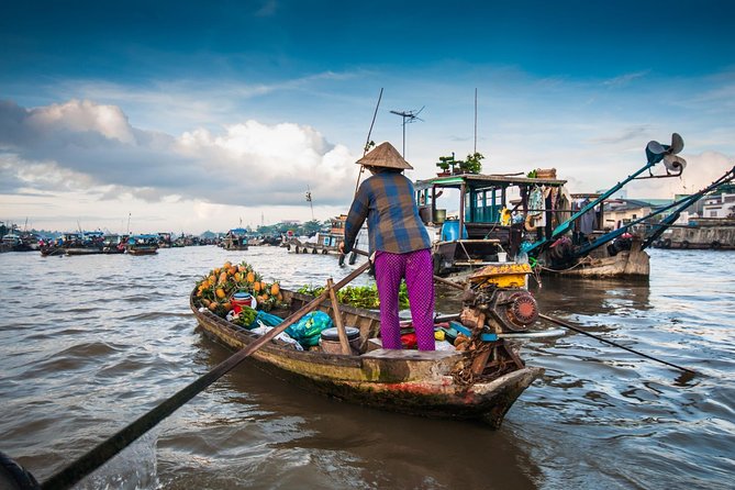 PRIVATE LUXURY Mekong 1 Day with Biking, Fishing, Cooking Class & BBQ LUNCH - Turtle Island canals: bikes, a hand-rowed boat, and quiet water