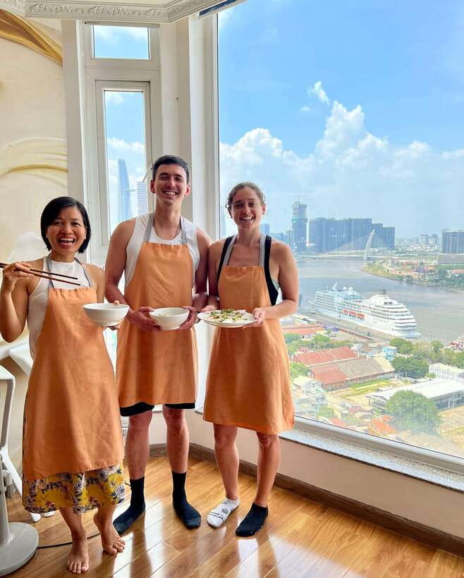 Top Home Cooking Class with Stunning River View AC Kitchen - How the menu works: pick your favorites from Bun, Banh, Phở, and more