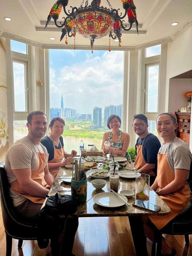 Top Home Cooking Class with Stunning River View AC Kitchen - Price and value: $38 for 3 hours with ingredients included